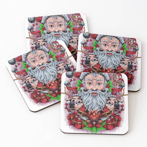 Item preview, Retro vintage pink santa claus designed and sold by bug-bug-dog.