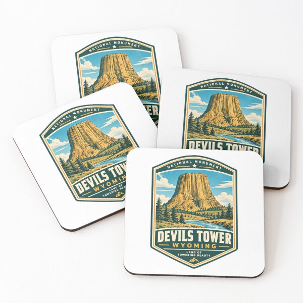 Item preview, National Monument Devils Tower Wyoming Land Of Towering Beauty United States National Park Travel Souvenir designed and sold by Simsimah26Parks.
