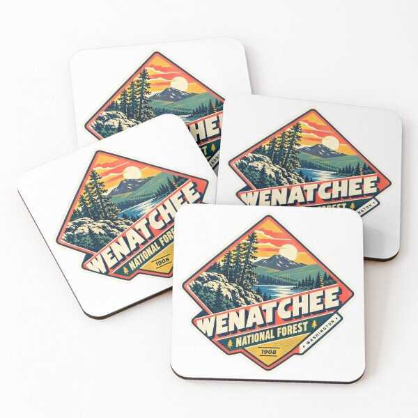 Item preview, Wenatchee National Forest Washington 1908 National Park Outdoor Travel Hiker designed and sold by NightGlyph.