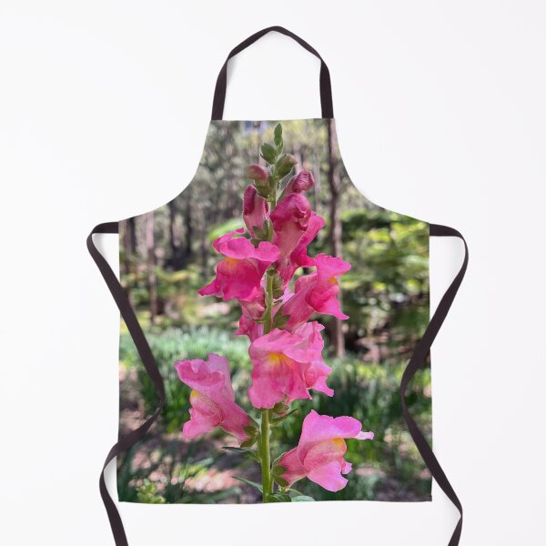 Item preview, Pink Snapdragon Flowers Blooming in a Woodland Garden designed and sold by Be Captured by Brittany Emma.