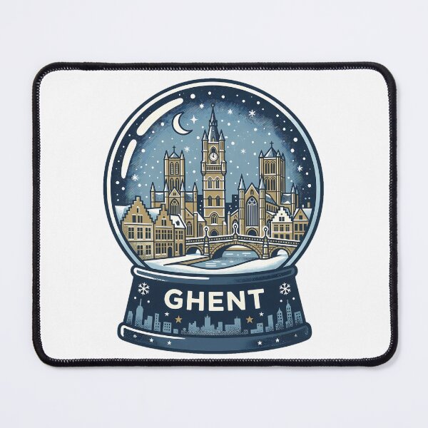 Item preview, Vintage Ghent Snow Globe Travel Badge designed and sold by k3rstman1.