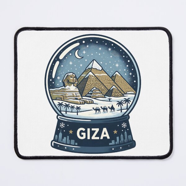 Artikelvorschau, Vintage Giza Schneekugel-Reiseabzeichen entworfen und verkauft von k3rstman1.