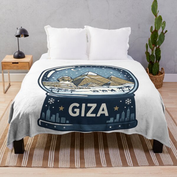Item preview, Vintage Giza Snow Globe Travel Badge designed and sold by k3rstman1.