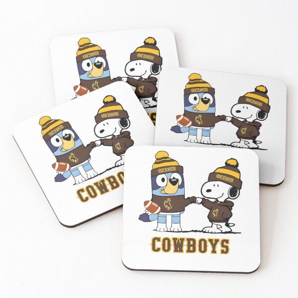 Item preview, Wyoming Cowboyss x Snoopy Bluey Christmas Football NCAA  designed and sold by Kleinpixel.