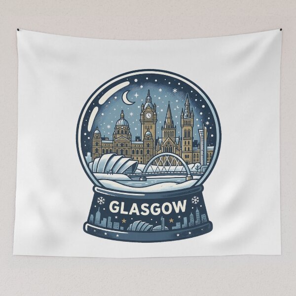 Item preview, Vintage Glasgow Snow Globe Travel Badge designed and sold by k3rstman1.