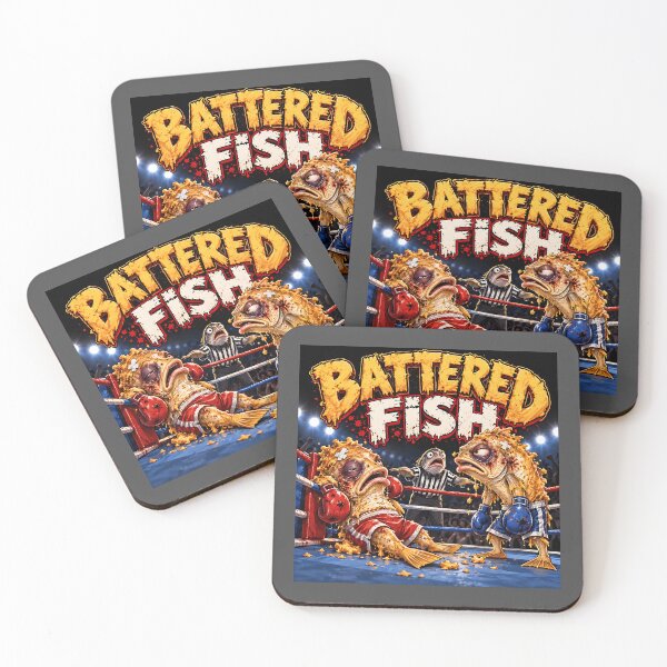 Item preview, Battered Fish – Funny Boxing Fish Pun designed and sold by Hornace88studio.