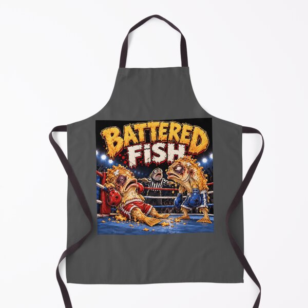 Item preview, Battered Fish – Funny Boxing Fish Pun designed and sold by Hornace88studio.