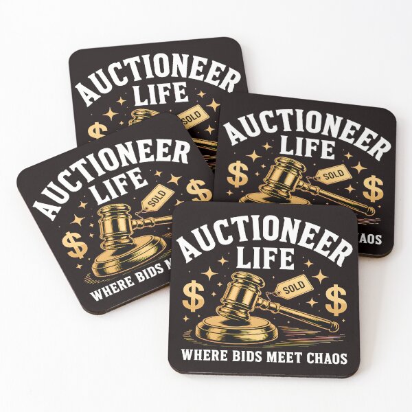 Item preview, Auctioneer Life Where Bids Meet Chaos designed and sold by Ahkamnash.