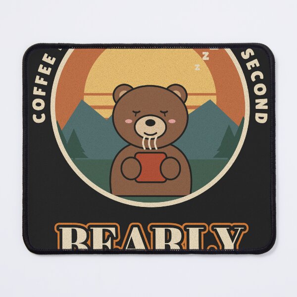 Item preview, Bearly Awake Sleepy Bear Coffee designed and sold by somebasic.