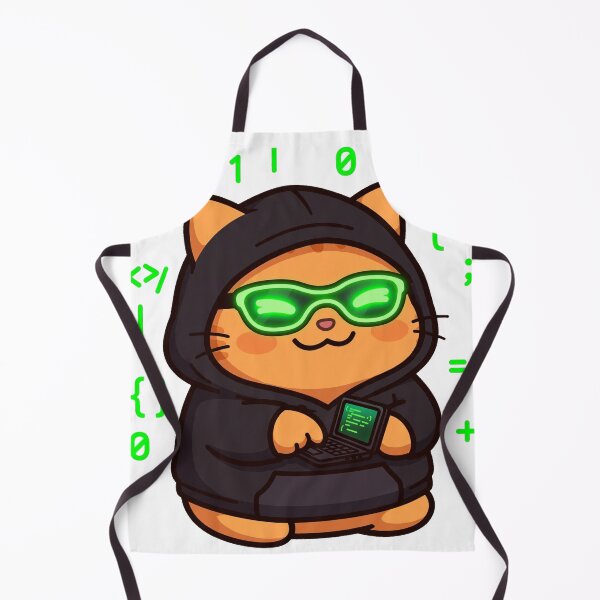 Item preview, Hacker Cat Cyber Coding designed and sold by Dlvznbm.
