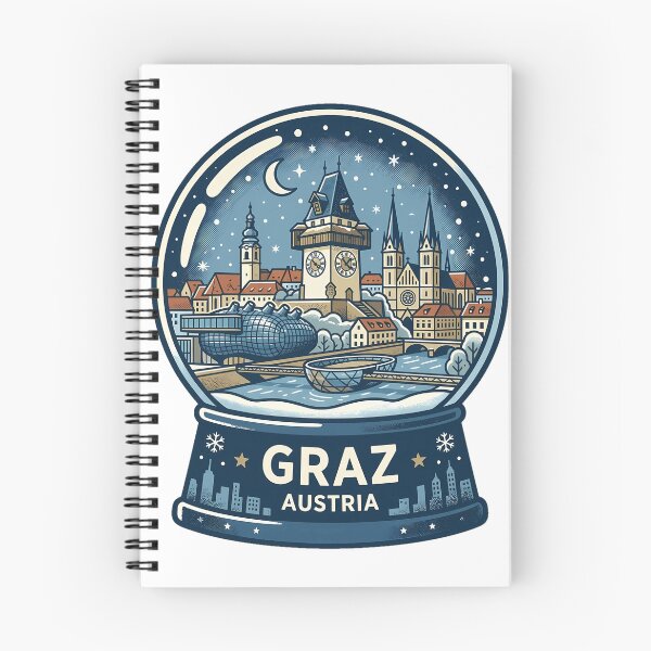 Item preview, Vintage Graz Snow Globe Travel Badge designed and sold by k3rstman1.