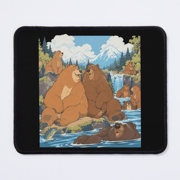 Item preview, Fat Bear River Scene designed and sold by CallistoPonte.