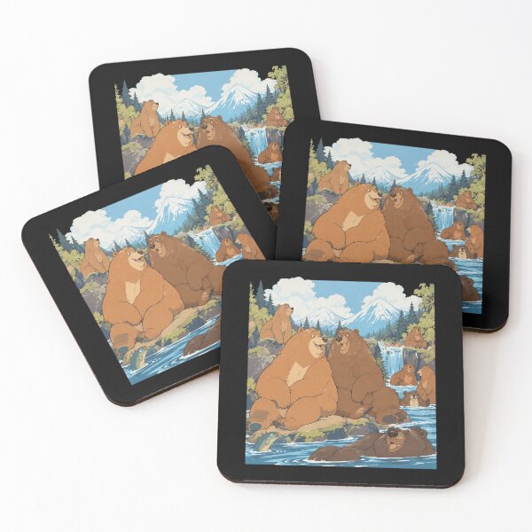 Item preview, Fat Bear River Scene designed and sold by CallistoPonte.
