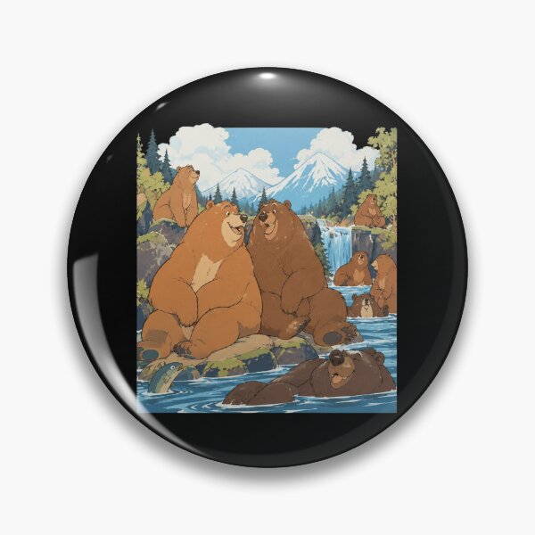 Item preview, Fat Bear River Scene designed and sold by CallistoPonte.