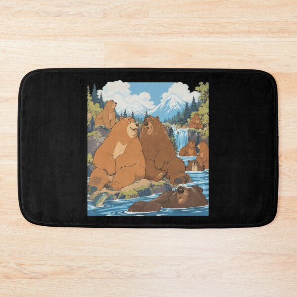Item preview, Fat Bear River Scene designed and sold by CallistoPonte.