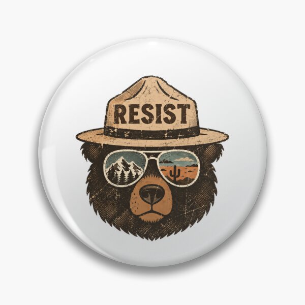 Item preview, Resist Environmentalist Bear Activism Public Lands Conservation designed and sold by JonesFlora2025.