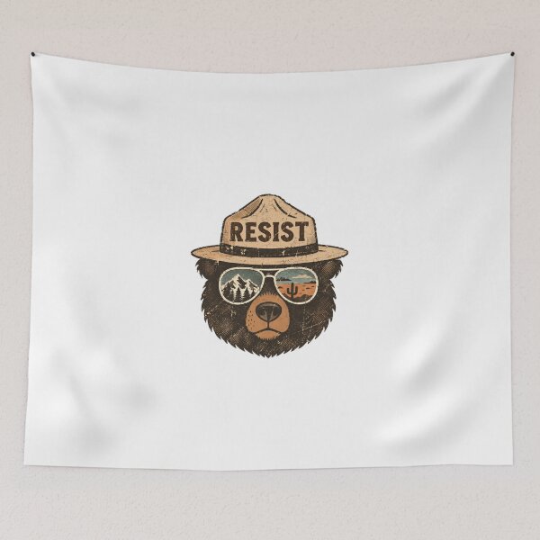 Item preview, Resist Environmentalist Bear Activism Public Lands Conservation designed and sold by JonesFlora2025.