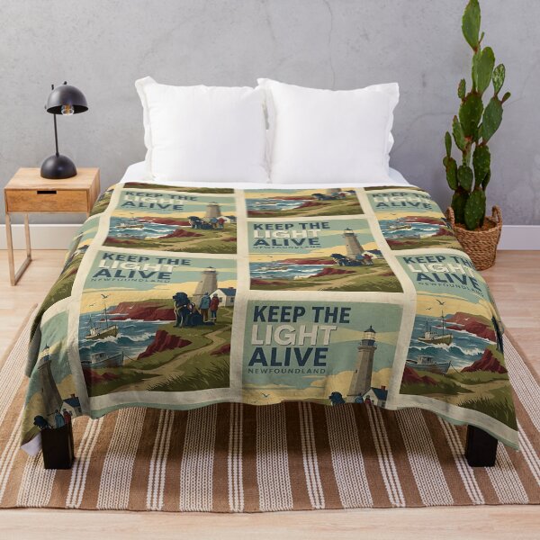 Item preview, Newfoundland Dog Lighthouse Keeper designed and sold by PictoVibe.