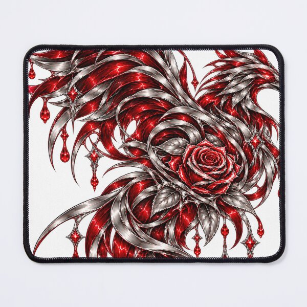 Item preview, Chrome Crimson Phoenix Gothic Rose designed and sold by QUAMULO.