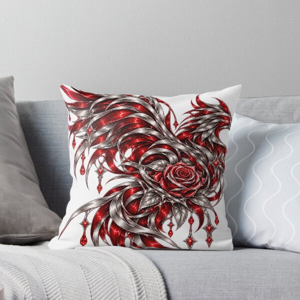 Item preview, Chrome Crimson Phoenix Gothic Rose designed and sold by QUAMULO.