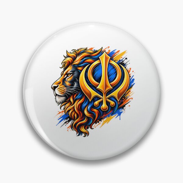 Item preview, Khanda With Lion  designed and sold by amairev.