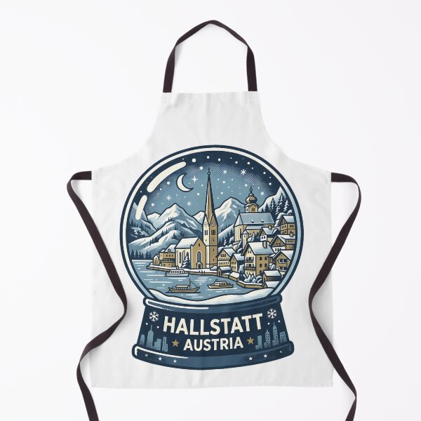 Item preview, Vintage Hallstatt Snow Globe Travel Badge designed and sold by k3rstman1.
