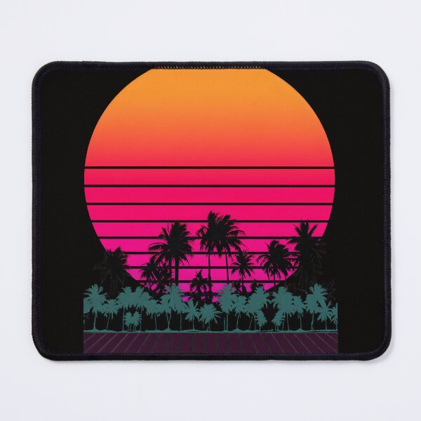 Item preview, Retro Sunset Palm Trees 80s Synthwave designed and sold by Gamaza-Eggs.