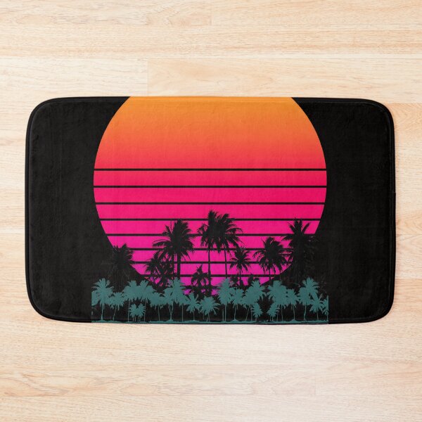 Item preview, Retro Sunset Palm Trees 80s Synthwave designed and sold by Gamaza-Eggs.