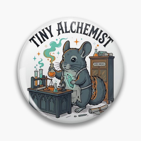 Item preview, Chinchilla Gothic Alchemist designed and sold by PictoVibe.