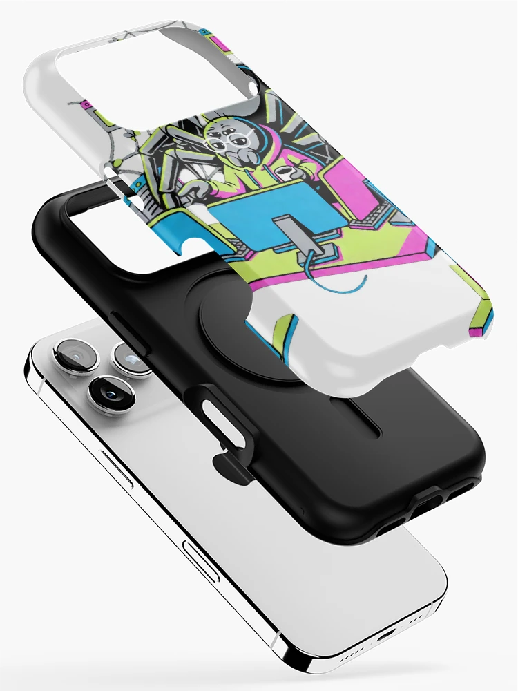 Thumbnail 2 of 4, iPhone Case, Spider Web Developer Coding Computer Cartoon designed and sold by Mia's Menagerie.