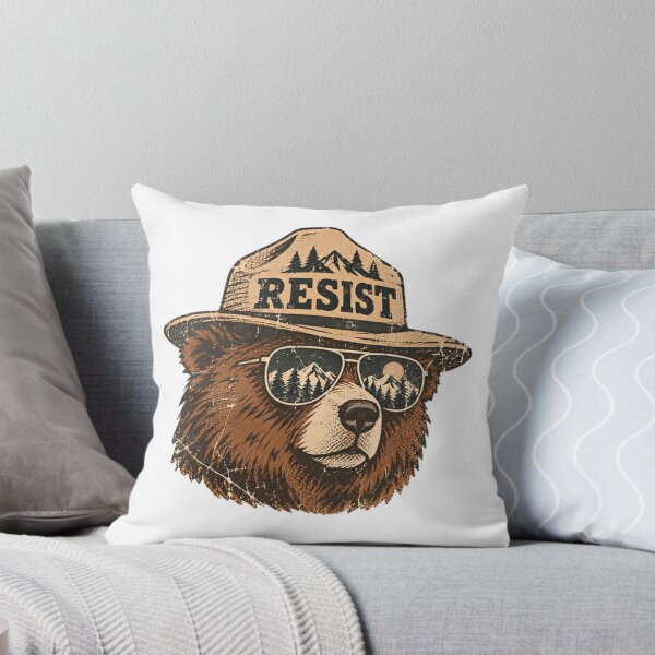 Item preview, Resist Bear Ranger Hat Environmental Activist Conservationist designed and sold by JonesFlora2025.