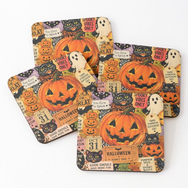 Item preview, Halloween Collage in Vintage style designed and sold by 4Seasons.