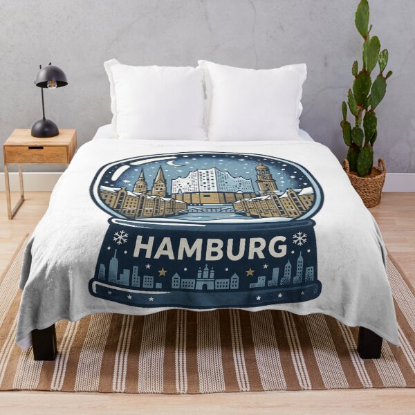 Item preview, Vintage Hamburg Snow Globe Travel Badge designed and sold by k3rstman1.