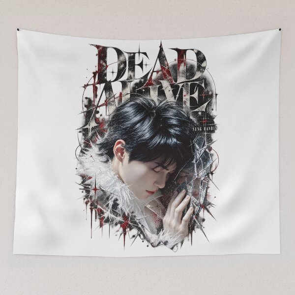 Item preview, Sung Hanbin DEAD ALIVE Gothic Metal Graphic | Dark Kpop Art designed and sold by Valeree Store.