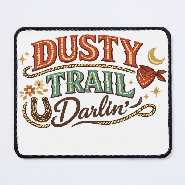 Item preview, Dusty Trail Darlin' Western Cowgirl Rodeo Horseshoe Rustic Country Design designed and sold by inkoutninja.
