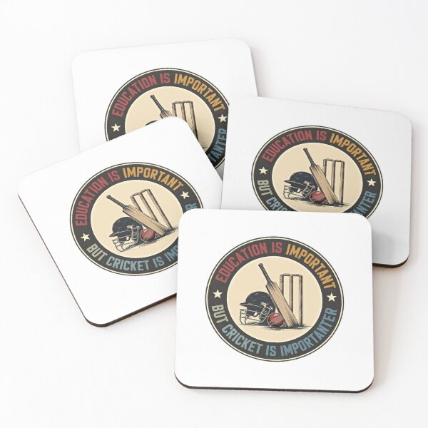Item preview, Education Is Important But Cricket Is Importanter Cricket Player Fan designed and sold by RetroMini2026.