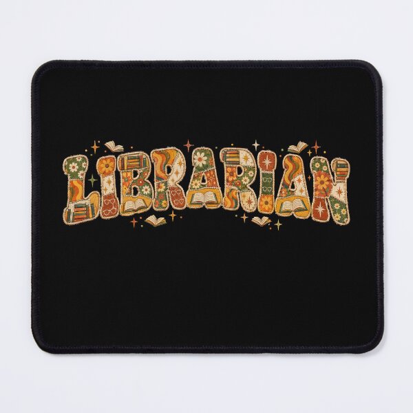 Item preview, Librarian Faux Patchwork Retro 70s Book Lover designed and sold by danielliamgill.