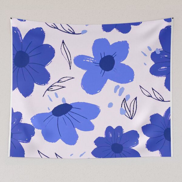 Item preview, Blue Flowers designed and sold by ViaARTfactory.