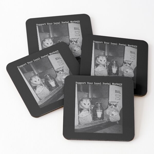 Item preview, Support Your Local Postal Workers Raccoon Possum Street Cats designed and sold by khdmalakarak.