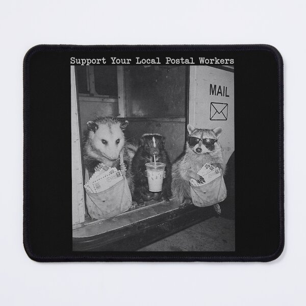 Item preview, Support Your Local Postal Workers Raccoon Possum Street Cats designed and sold by khdmalakarak.
