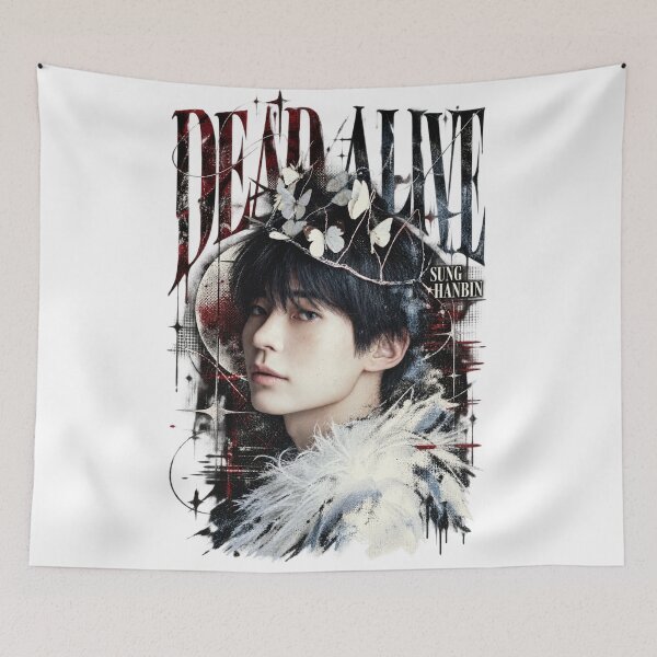 Item preview, Sung Hanbin DEAD ALIVE Silver Typography | Grunge Visual designed and sold by Valeree Store.