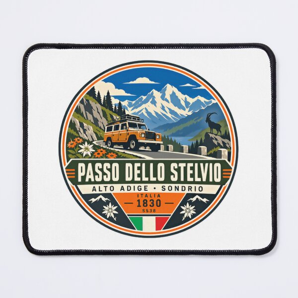 Item preview, Passo Dello Stelvio Italian Alps Mountain Pass Road Trip Travel designed and sold by NightGlyph.