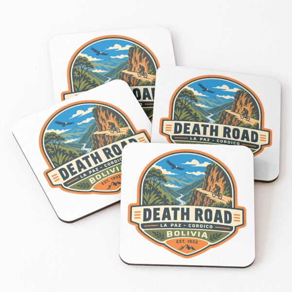 Item preview, Death Road La Paz Coroico Bolivia Est. 1932 Mountain Biking Adventure designed and sold by NightGlyph.