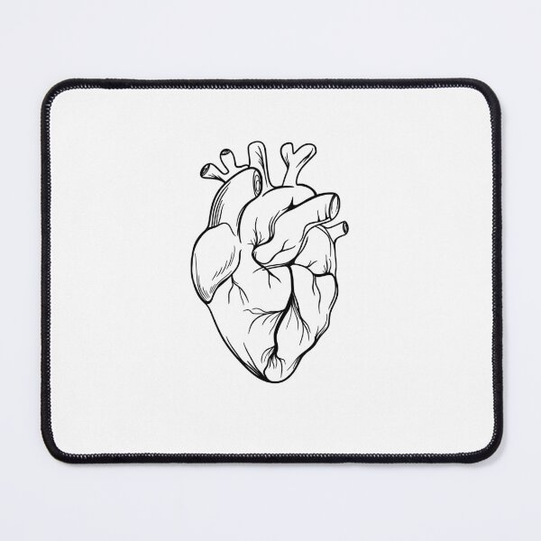 Item preview, Anatomical Heart Line Art – Vintage Human Heart Medical Anatomy Minimalist Design designed and sold by AandBCollective.