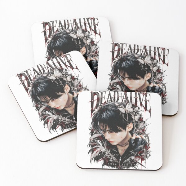 Item preview, Sung Hanbin DEAD ALIVE Metallic Gothic | Edgy Kpop Visual designed and sold by Valeree Store.