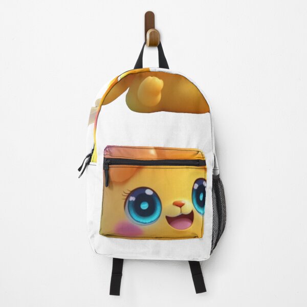 Item preview, Yellow Fantasy Creature with Big Blue Eyes designed and sold by radhakidesign.