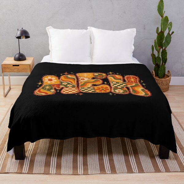 Aperçu de l'œuvre Bof, faux patchwork rétro années 70, sarcastique et groovy créée et vendue par danielliamgill.
