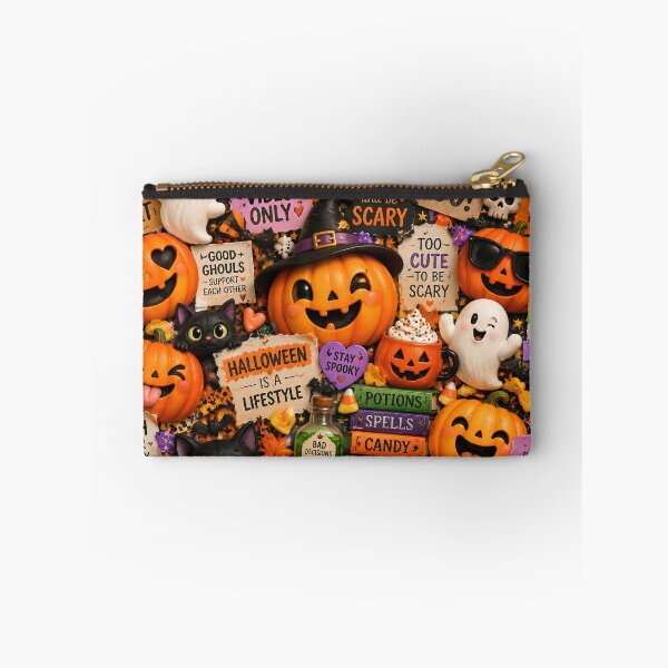 Item preview, Playful colorful collage with Halloween quotes and sayings designed and sold by 4Seasons.