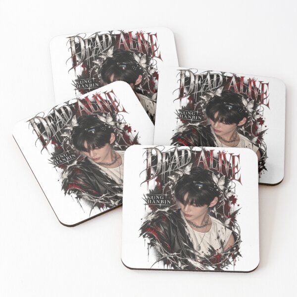 Item preview, Sung Hanbin DEAD ALIVE Shattered Portrait | Red Silver Art designed and sold by Valeree Store.