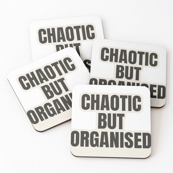 Item preview, Chaotic but Organised Funny Sticker designed and sold by kilat42.